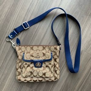 Coach signature crossbody bag